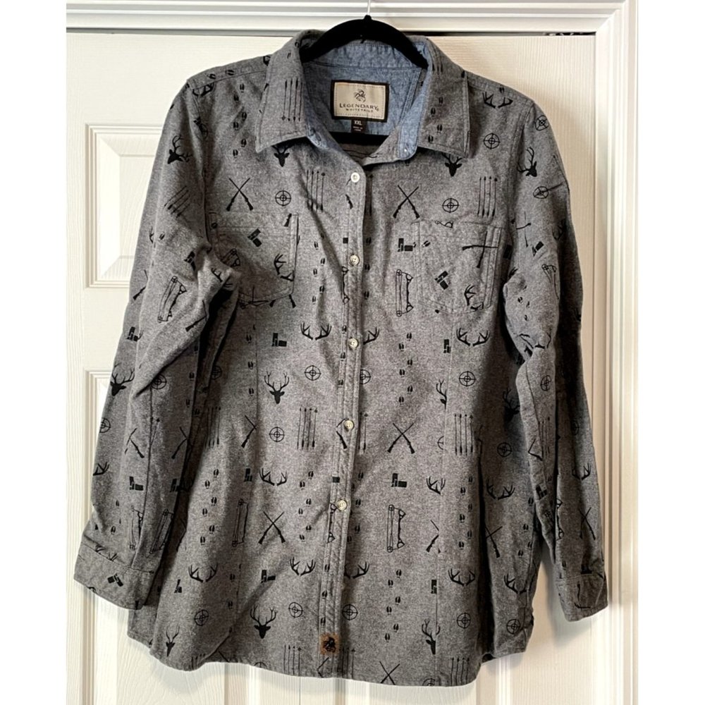 Gray Patterned Women's Top